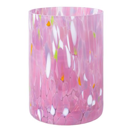 Swirl lykt/vase rosa