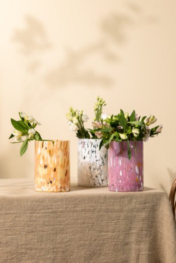 Swirl lykt/vase hvit - Bilde 2