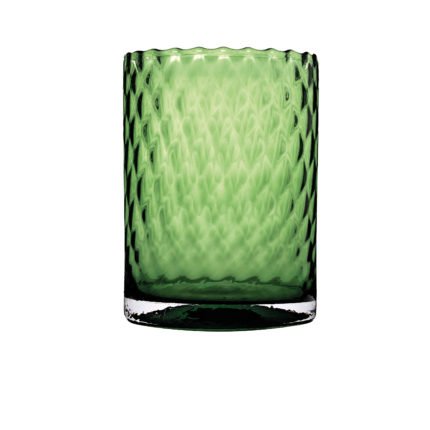 Harlekin lykt/vase medium vid grønn
