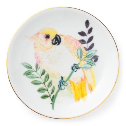 Bijoux miniplatte - dekor Cockatoo
